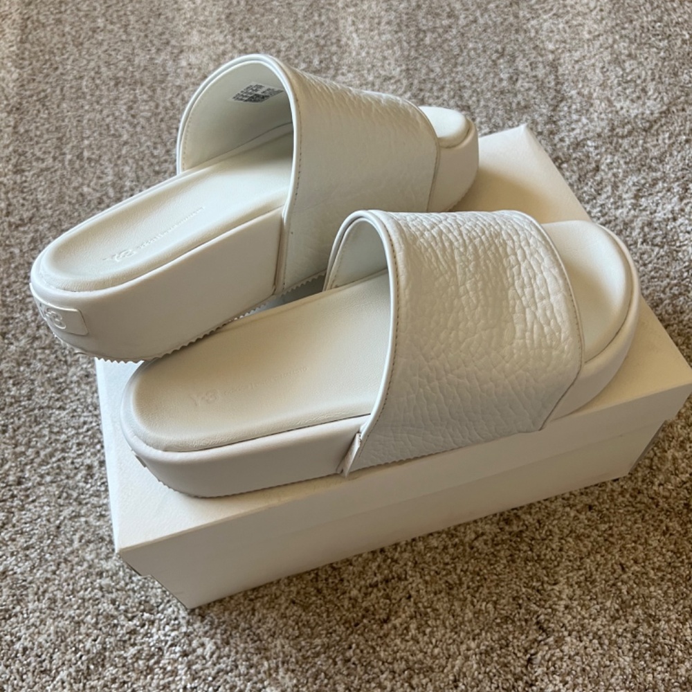 Adidas Y3 platform slides